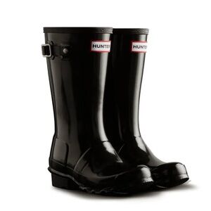 Hunter Glossy Black Waterproof Boots